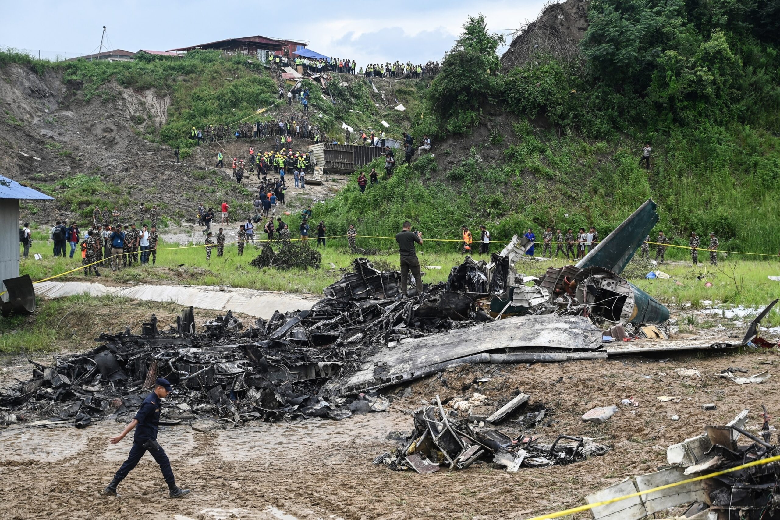 Plane crash at Nepal’s Kathmandu airport kills 18